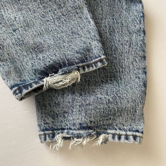 Abercrombie & Fitch A&F THE MOM HIGH RISE Size 25/0 Blue Stonewash CURVE LOVE - Picture 6 of 9